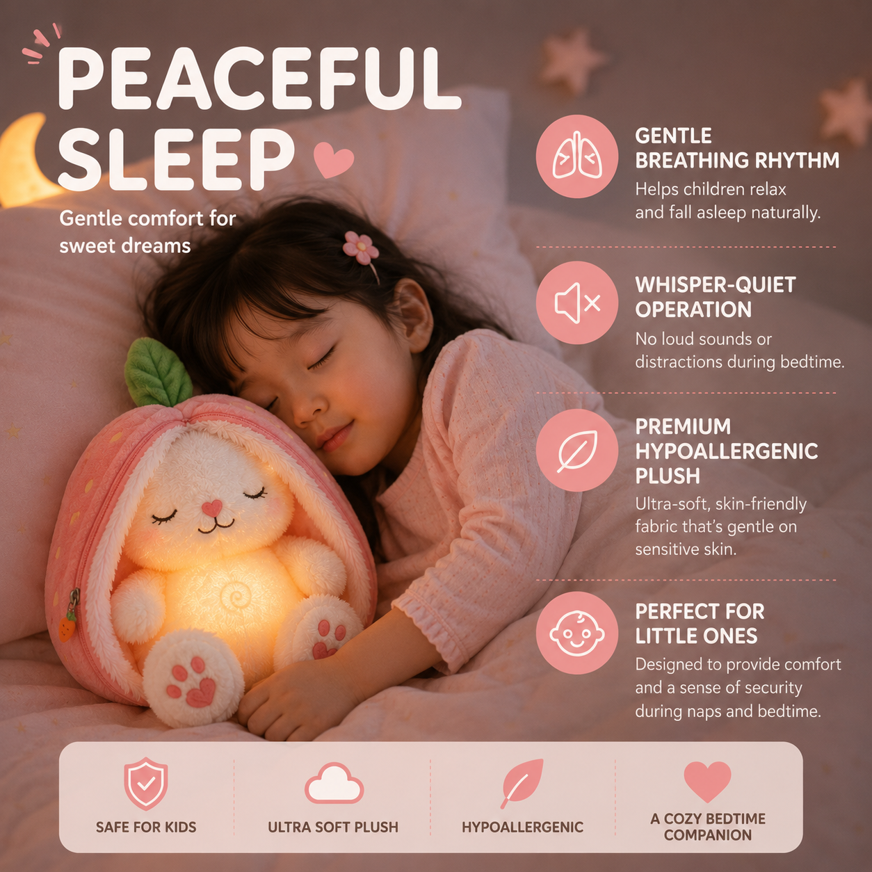 Luna Bunny™ | Breathing Sleep Companion
